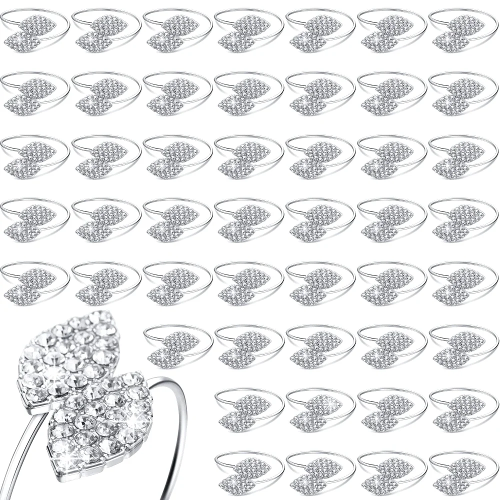 Metal Napkin Rings, 100 pcs, Silver