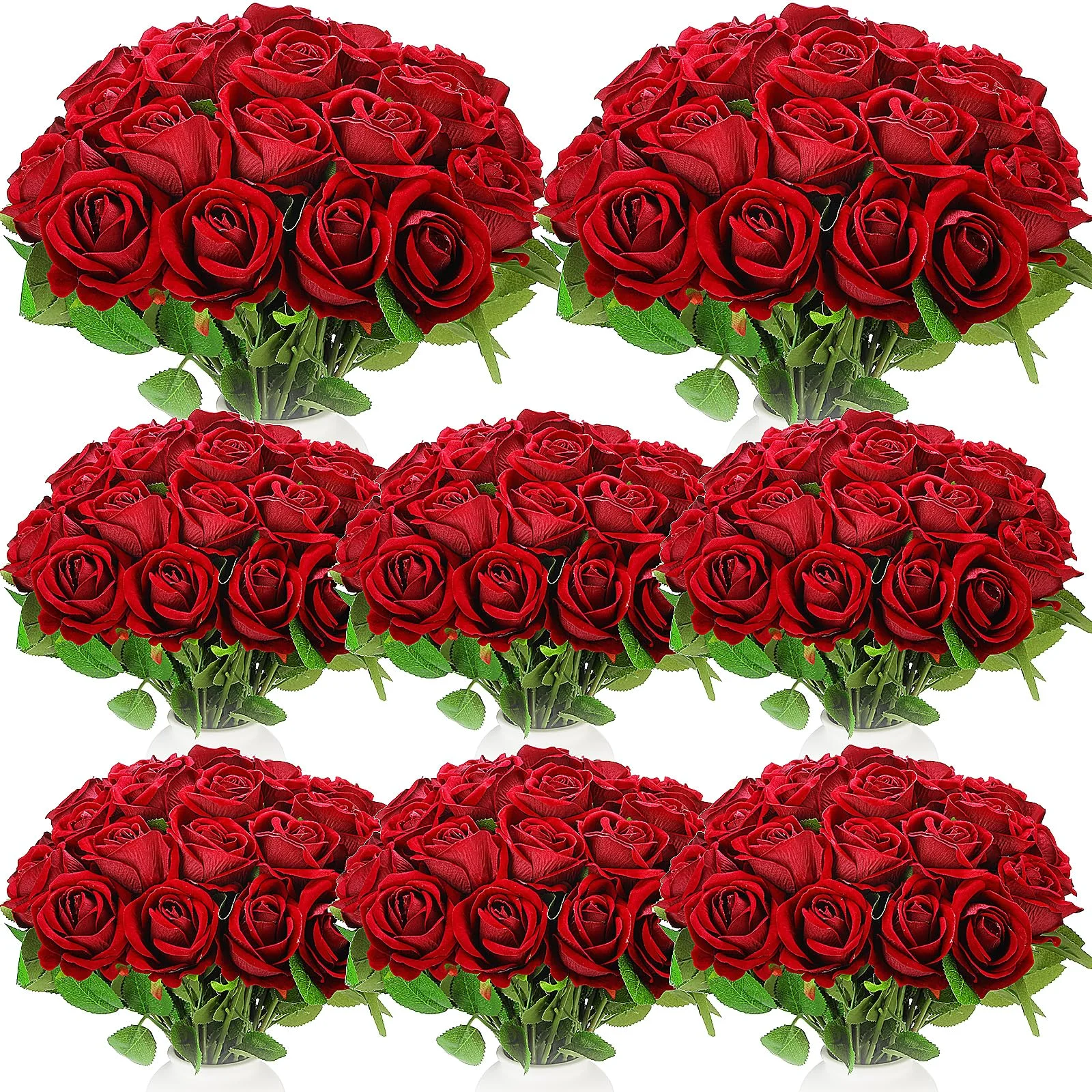Long-Stem Roses, 80 pcs, Burgundy