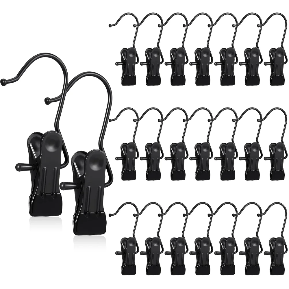 Boot Hanger Clips, 20 pcs, Black