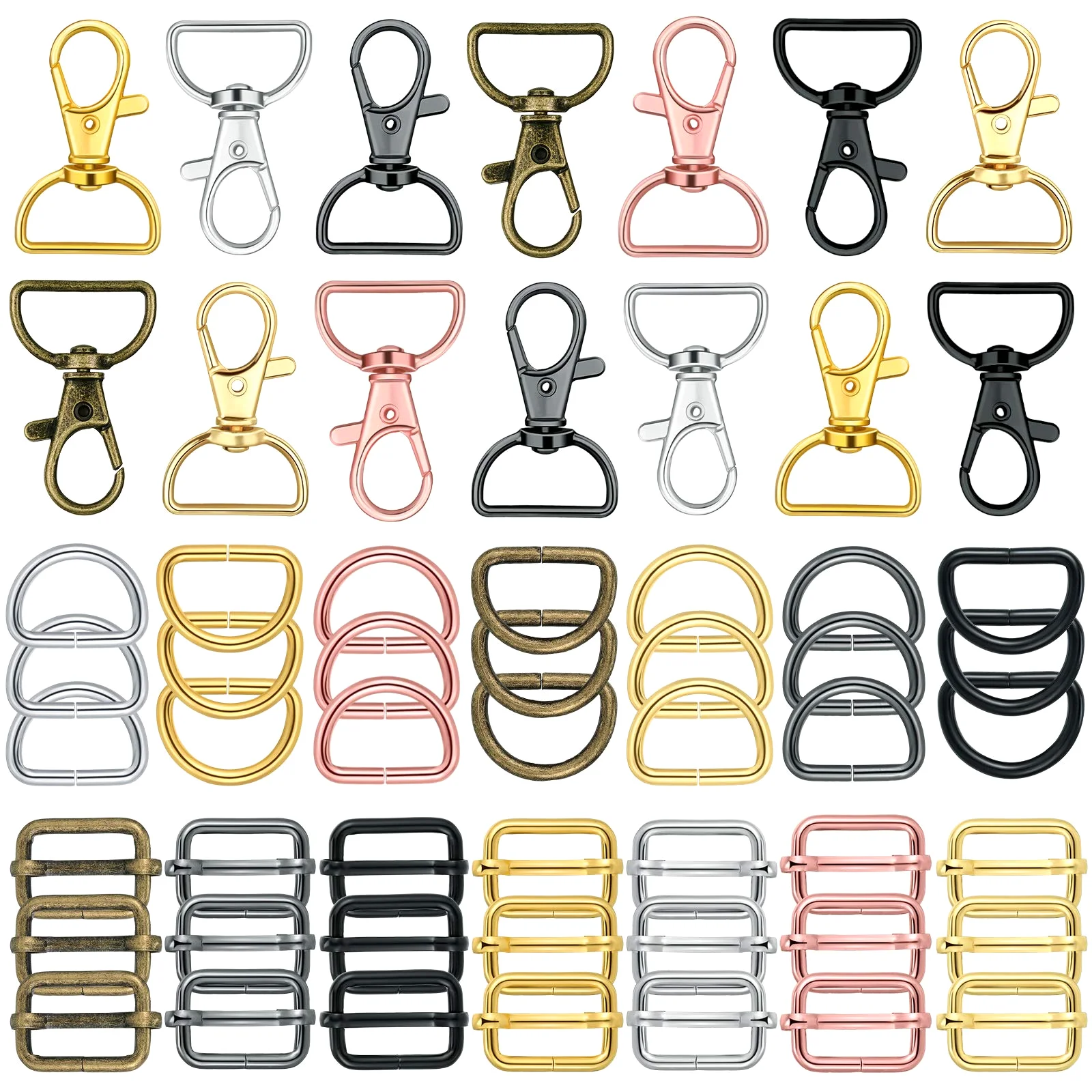 Purse D-Rings, 56 pcs