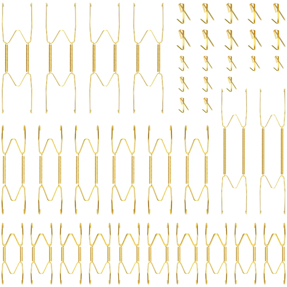 Invisible Plate Hangers, 20 pcs, Gold