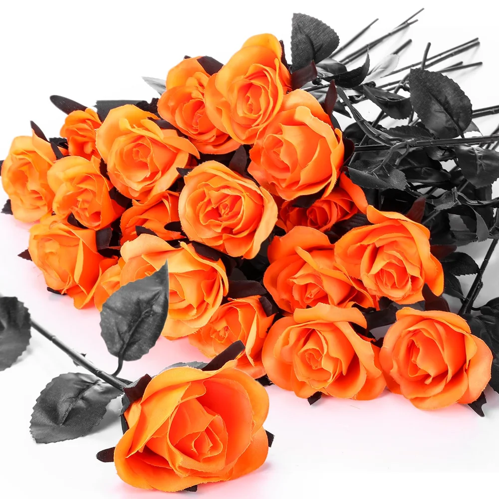 Halloween Roses, 30 pcs, Orange